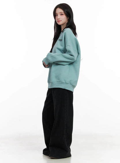 Bear Graphic Oversized Sweatshirt CN527