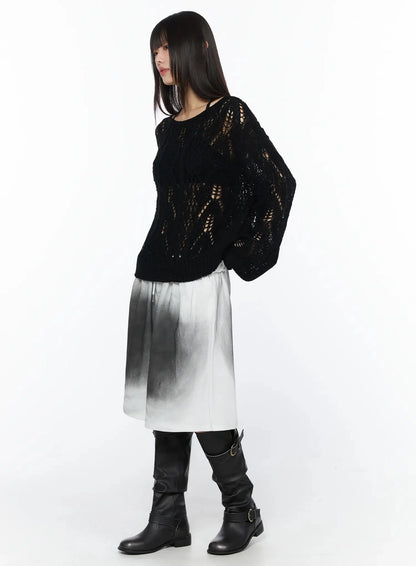 Boho Chic Boat Neck Sweater IY525