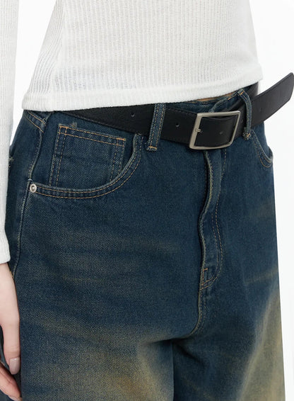 Classic Black Square Belt IF502