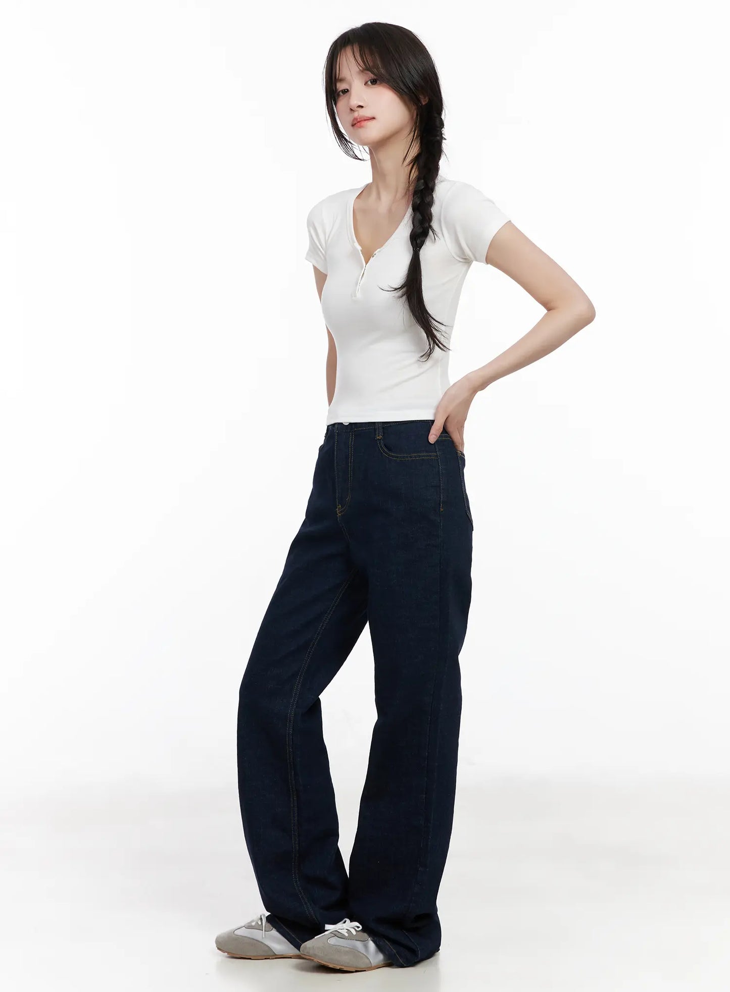 Basic Snap Button Tee CM531