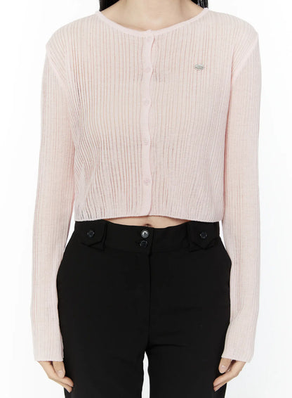 Basic Cropped Cardigan IU505