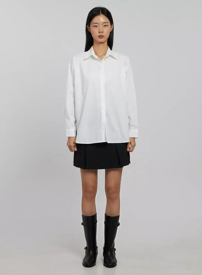 Classic Button-Up Shirt IJ508