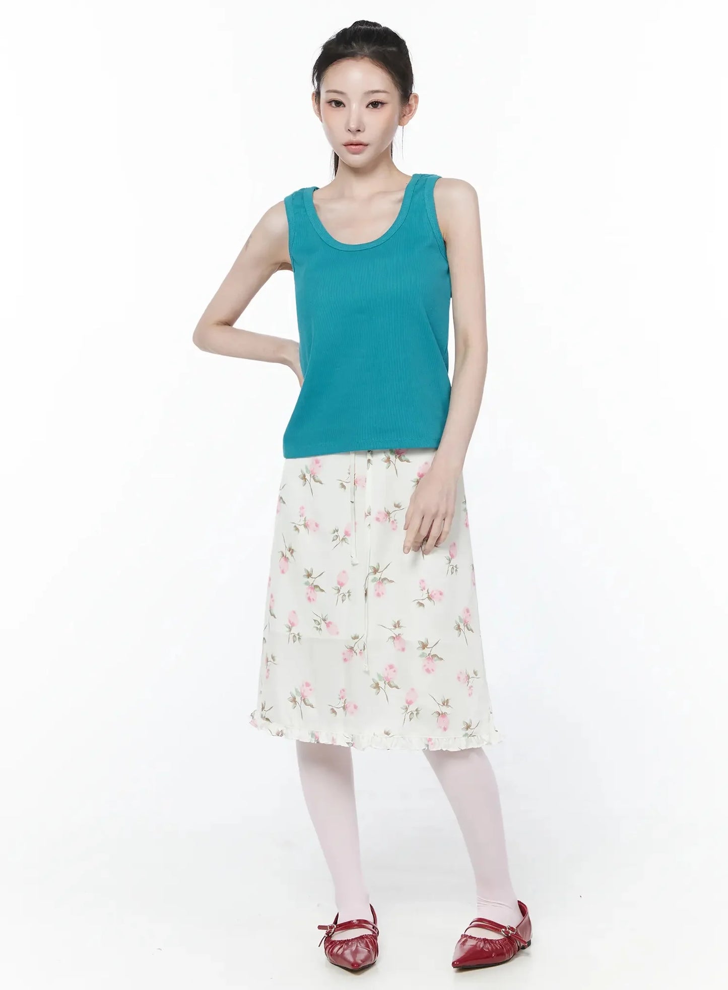 Casual Knit Loose-Fit Tank Top IY515