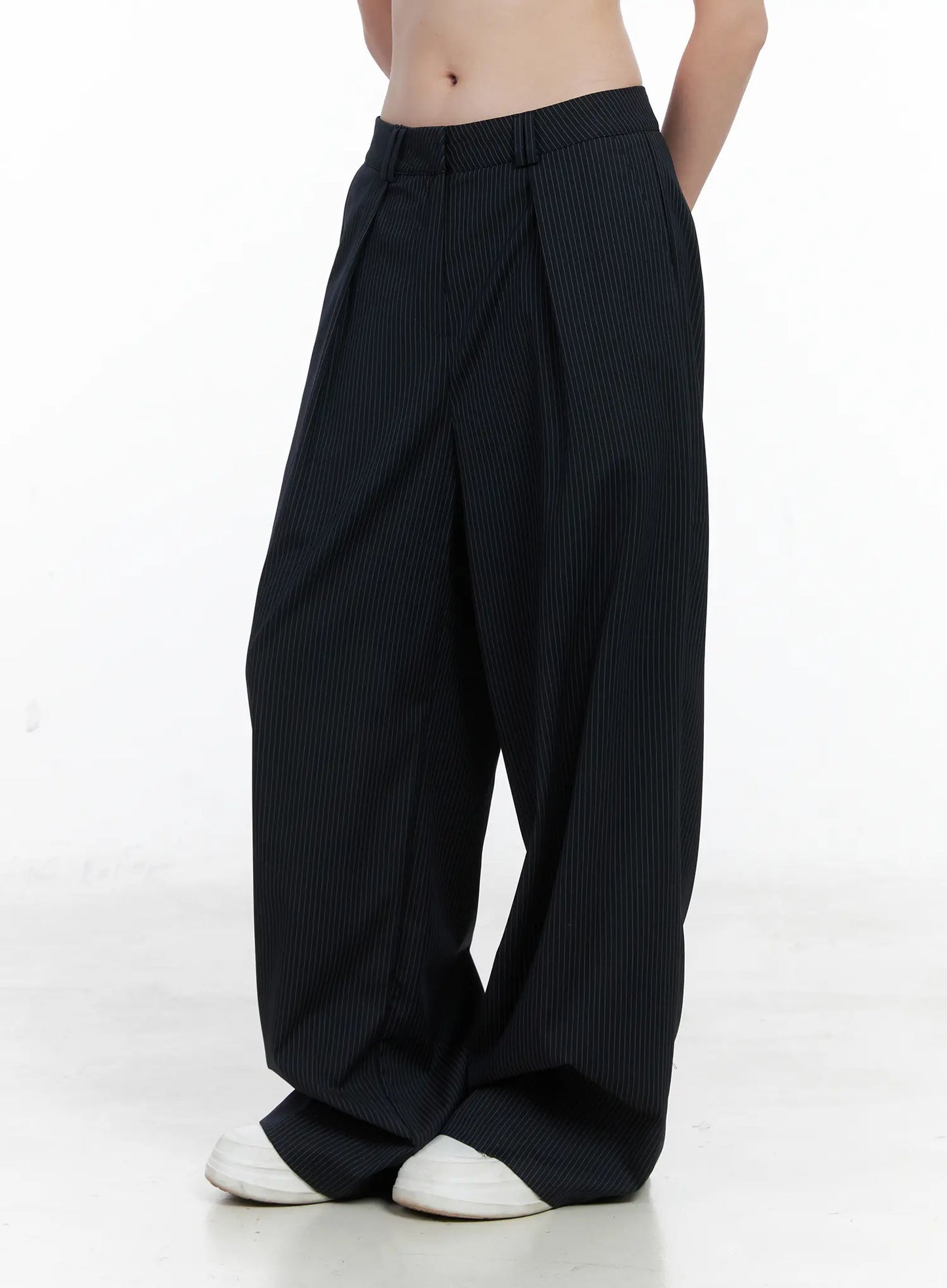 Classic Striped Wide Trousers CN518