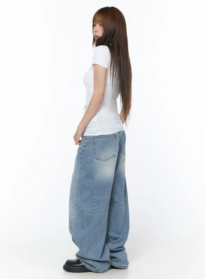 Asymmetrical Snap Collar Shirred Tee CY529