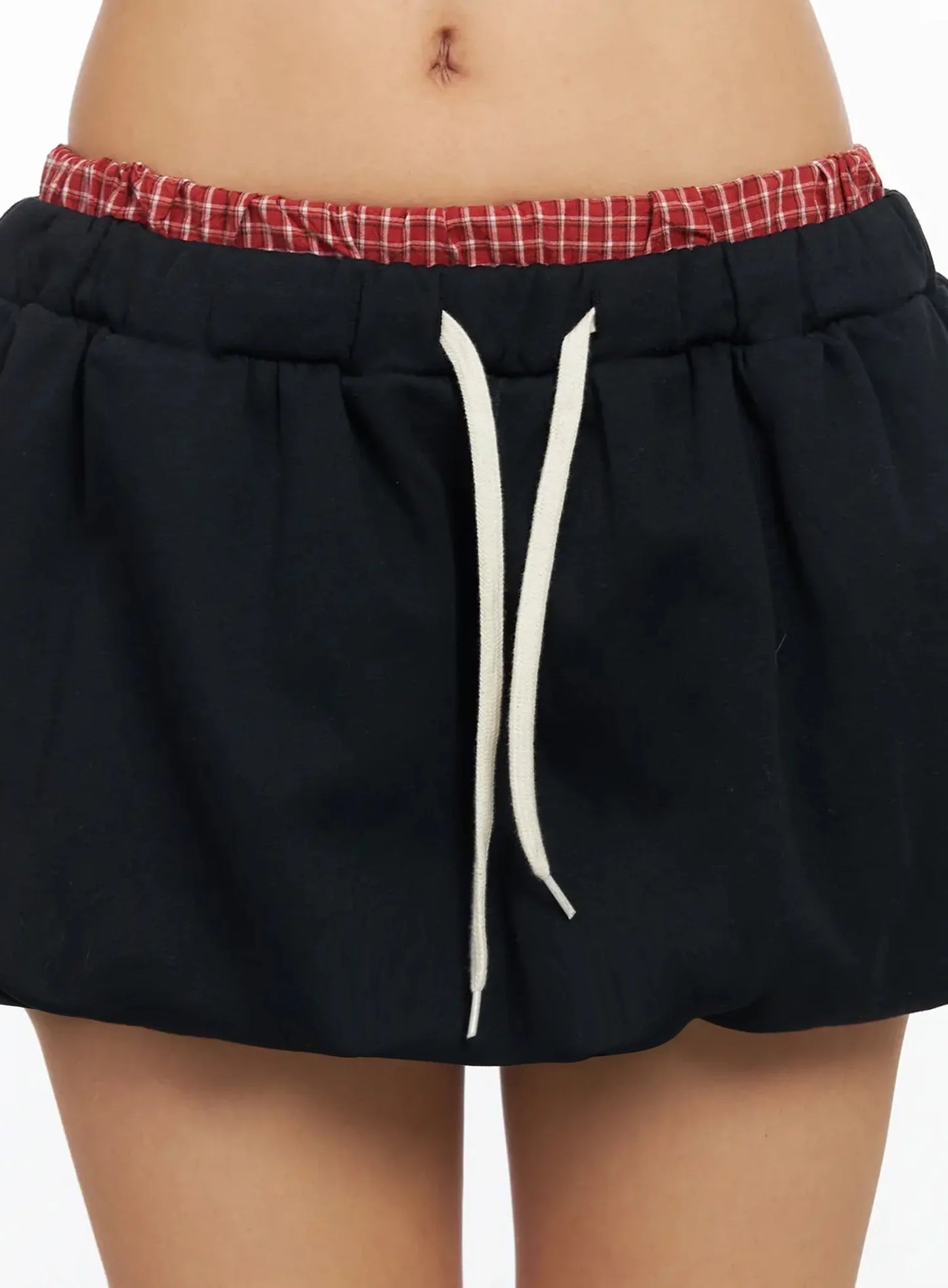 Checkered Balloon Skort CA513
