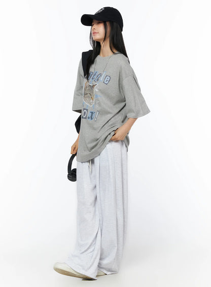 Basic Wide Leg Sweatpants IU519