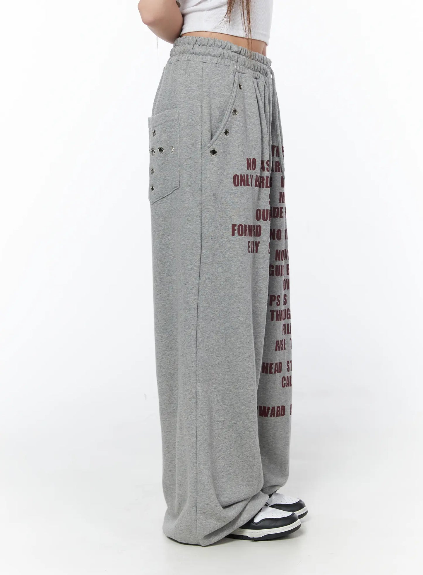 Casual Printed Wide Leg Sweatpants CY529