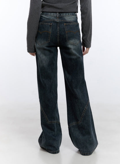 Barbara Washed Wide Leg Jeans CD420