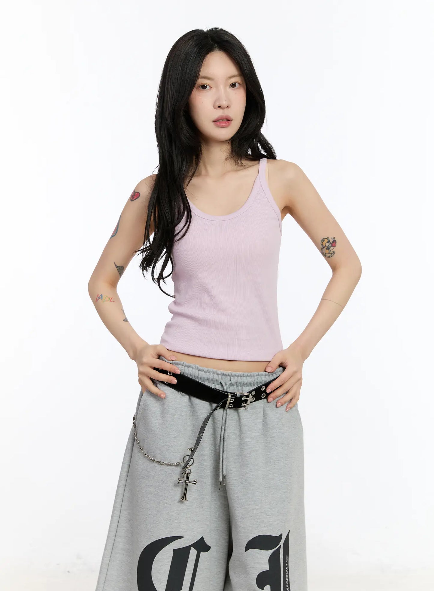 Basic Ribbed Tank Top CA506