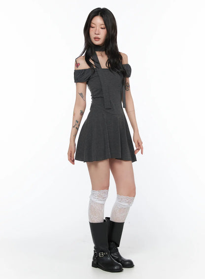 Chic Off-Shoulder Mini Dress CA524