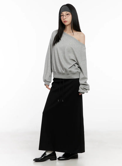 Casual Off-Shoulder Sweatshirt CG522