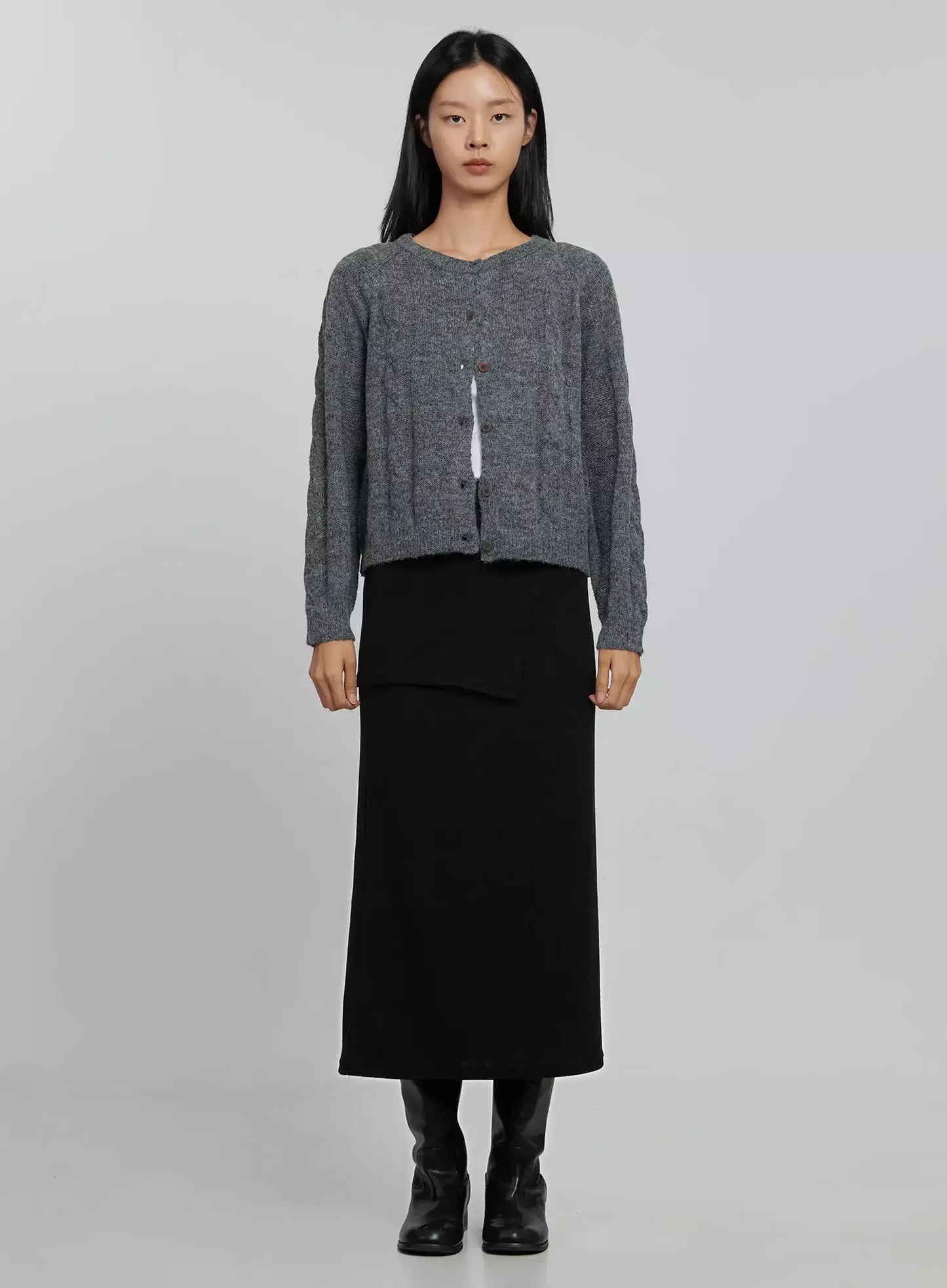 Cable Knit Cardigan ID516