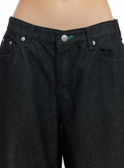 Ayah Casual Wide Leg Jeans IM530