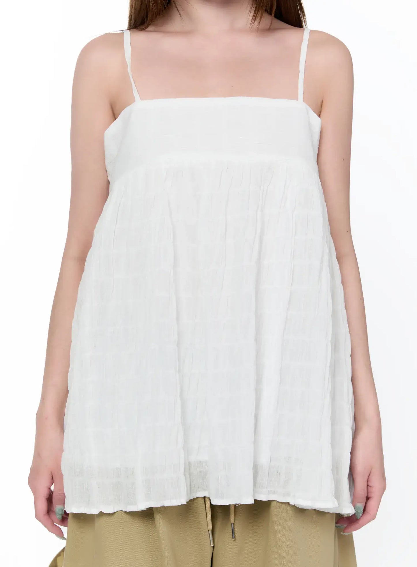 Casual Loose Shirred Cami Top CA520