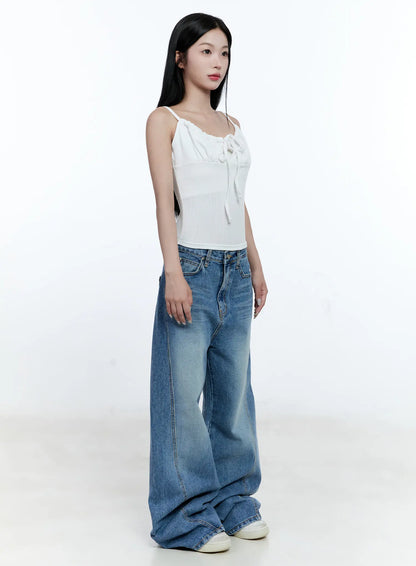 Ana Wide-Leg Denim Jeans CG507