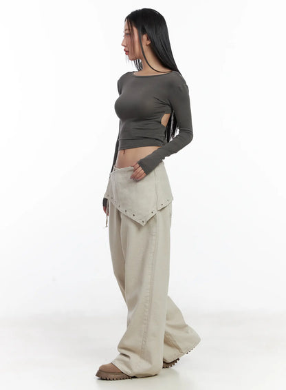 Backless Corset Crop Top CJ530
