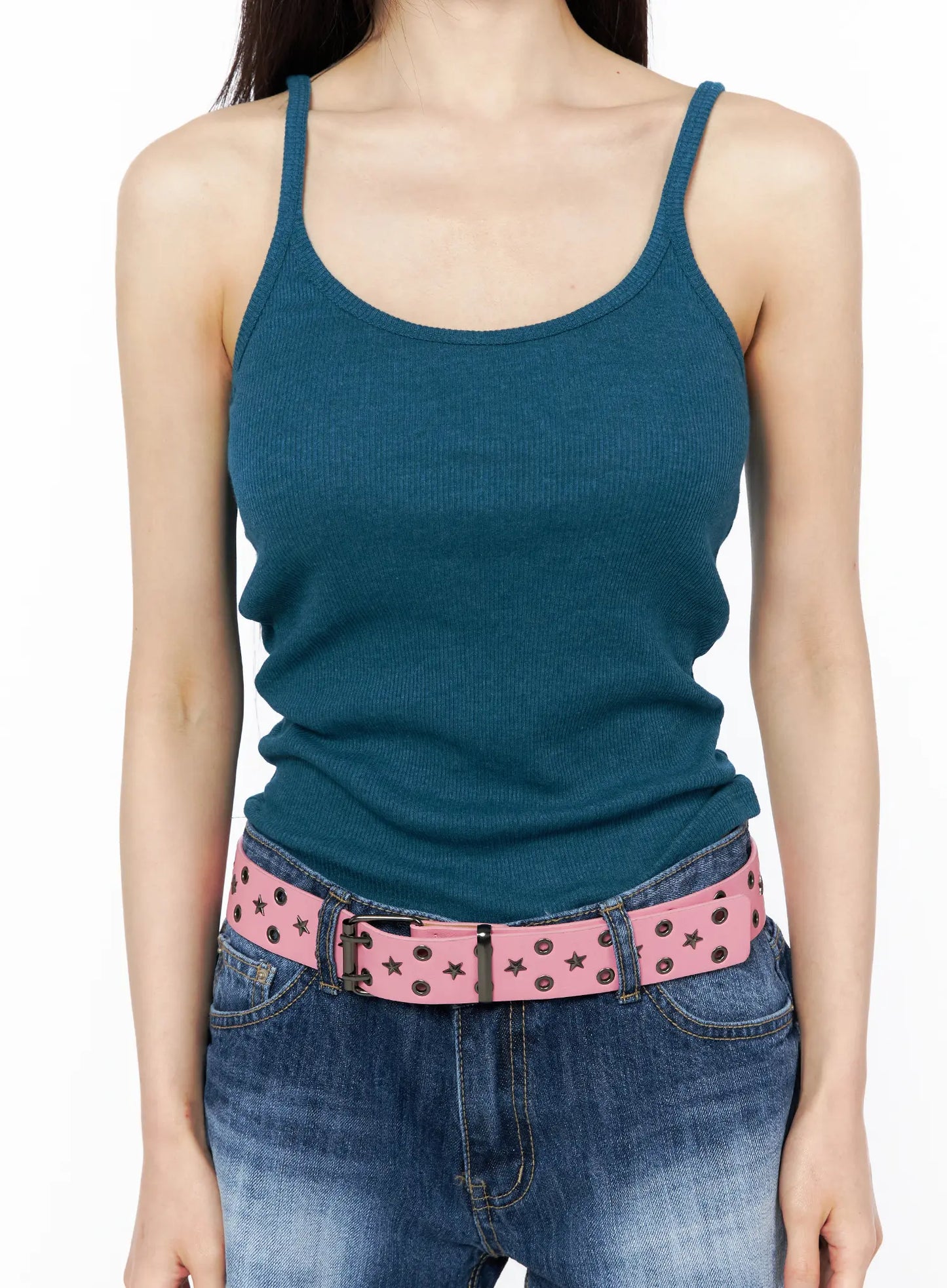 Basic Ribbed Sleeveless Top CU511