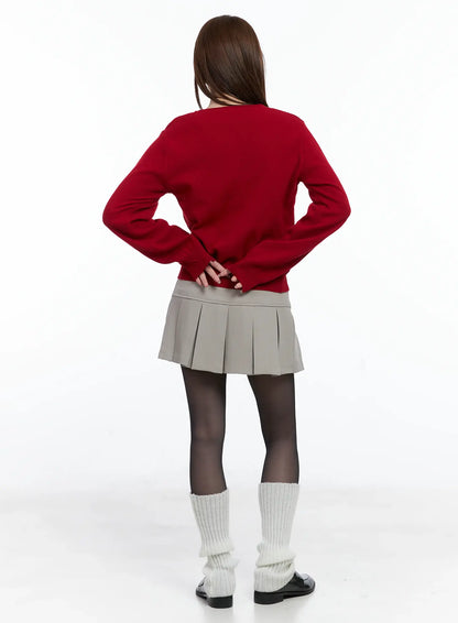 Classic A-Line Pleated Skirt CS501