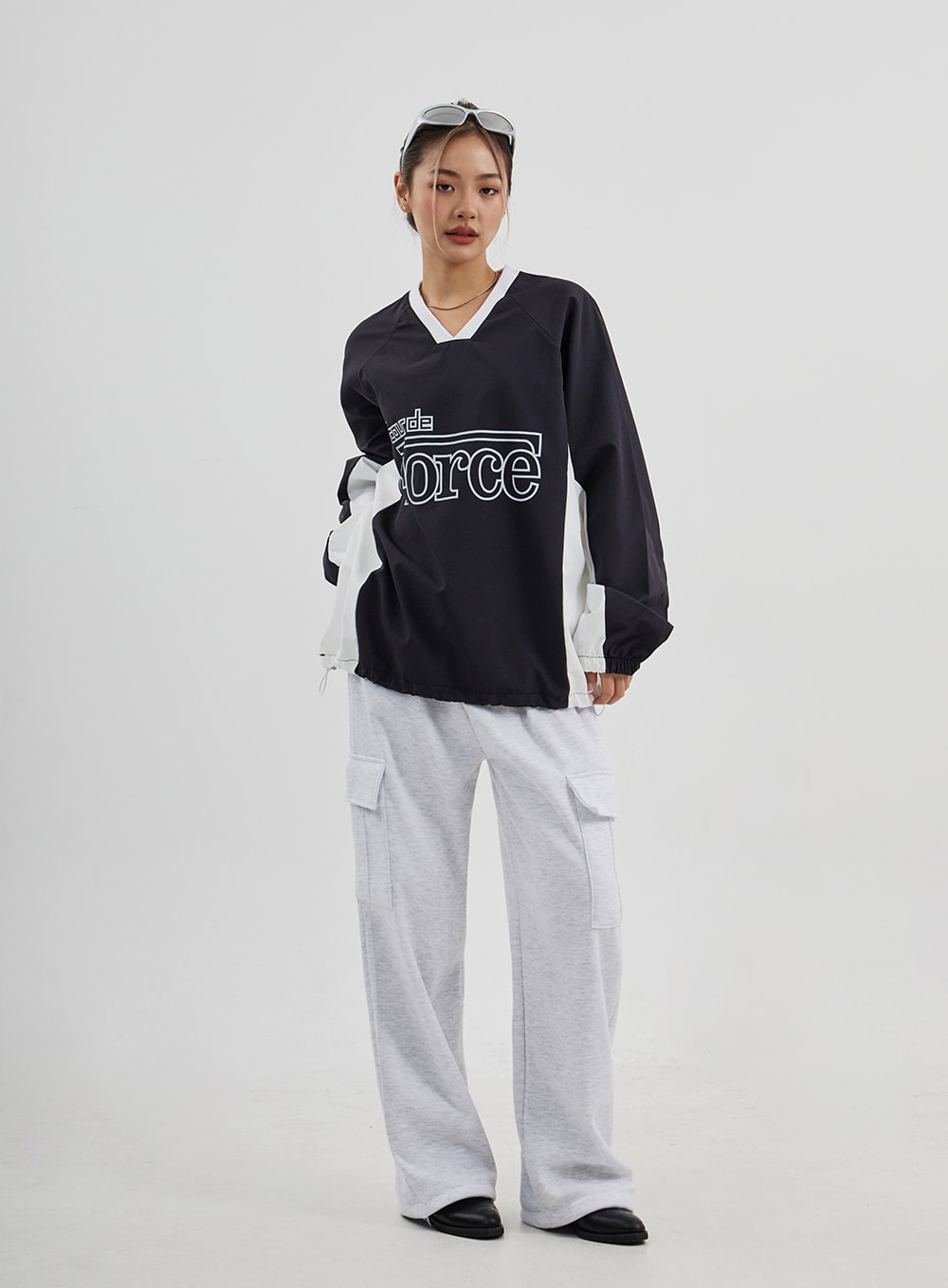 Cargo Wide Leg Track Pants Unisex CJ313
