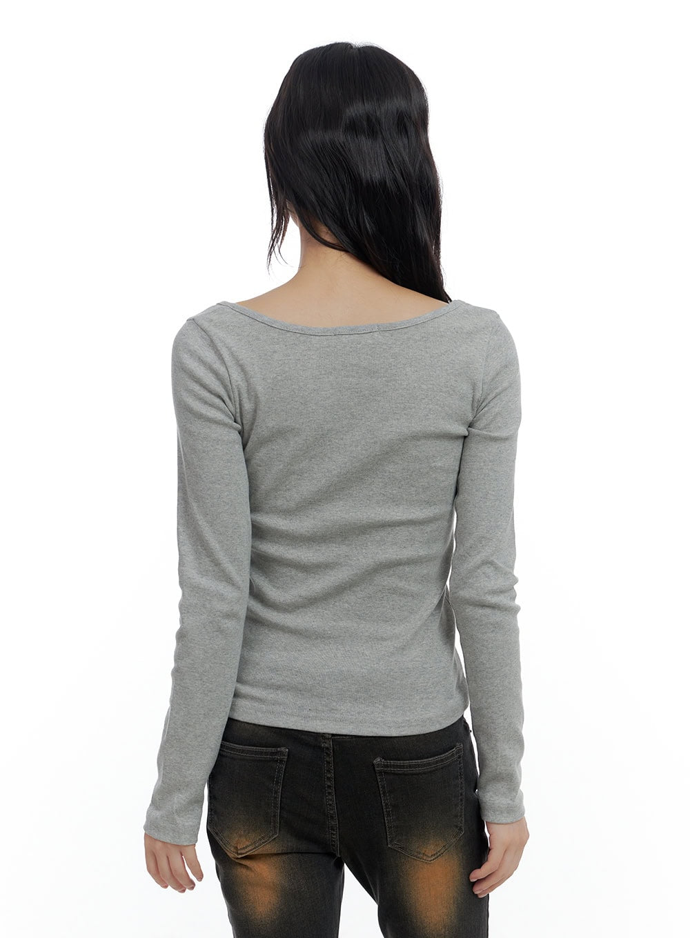 Basic Slim Fit U Neck T-Shirt CS420