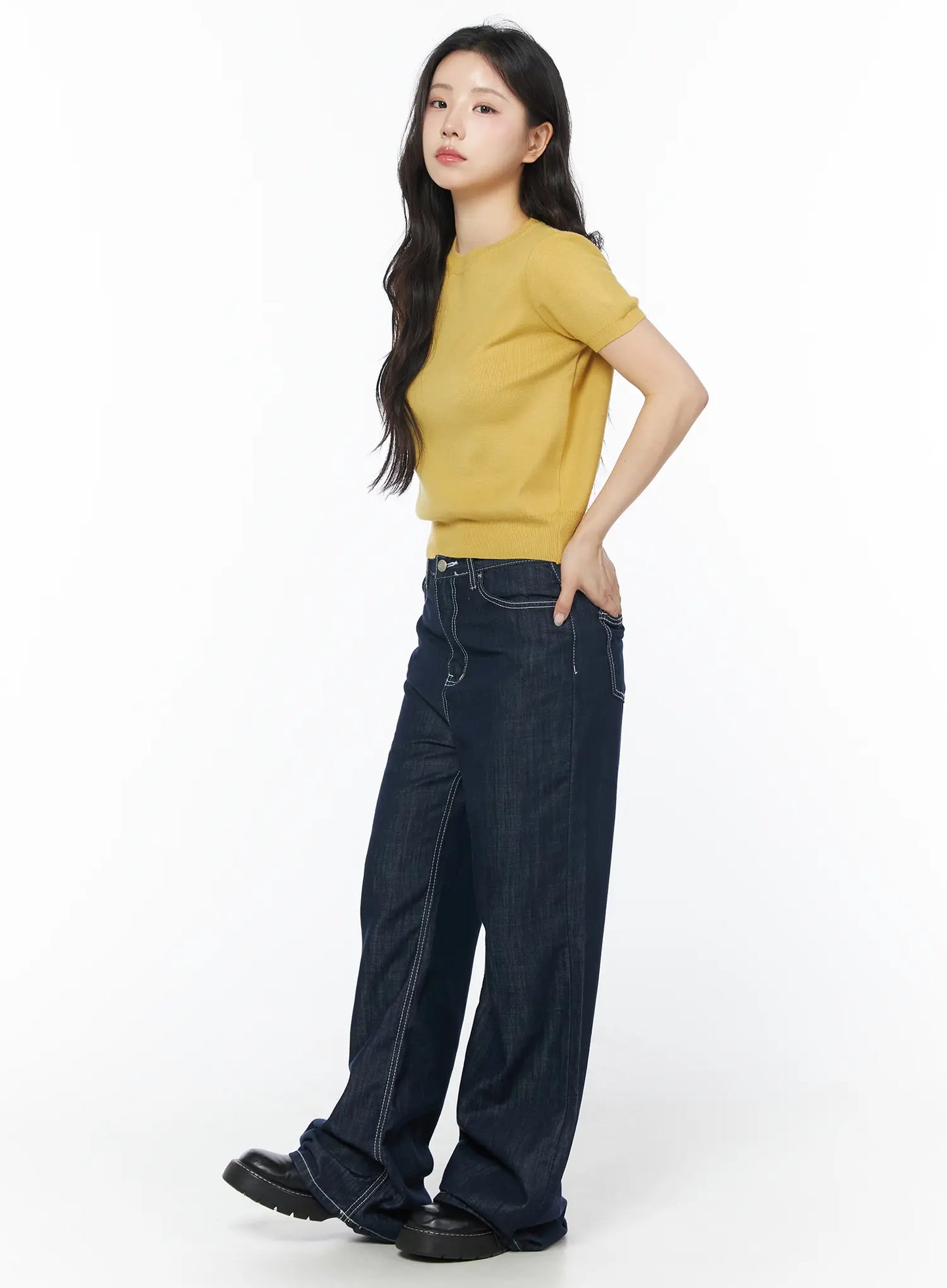 Basic Ribbed Knit Top CD805