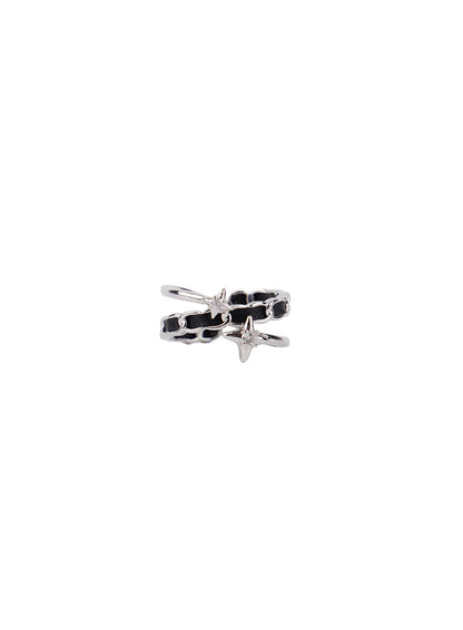 Black Twisted Ring CF525