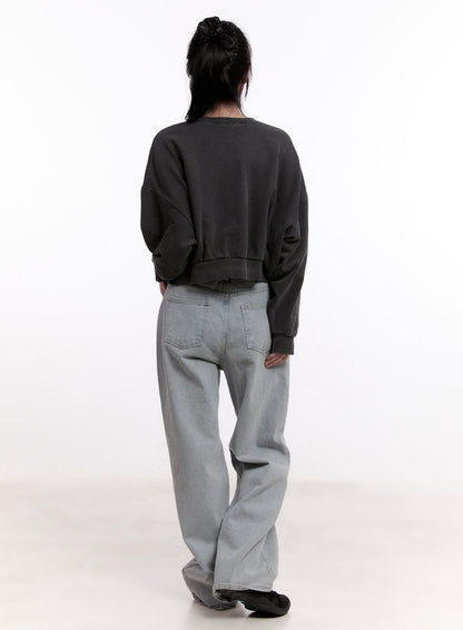 Casey Washed Baggy Wide-Leg Jeans CM526
