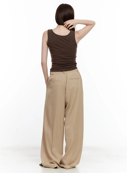 Casual Button Tank CL502