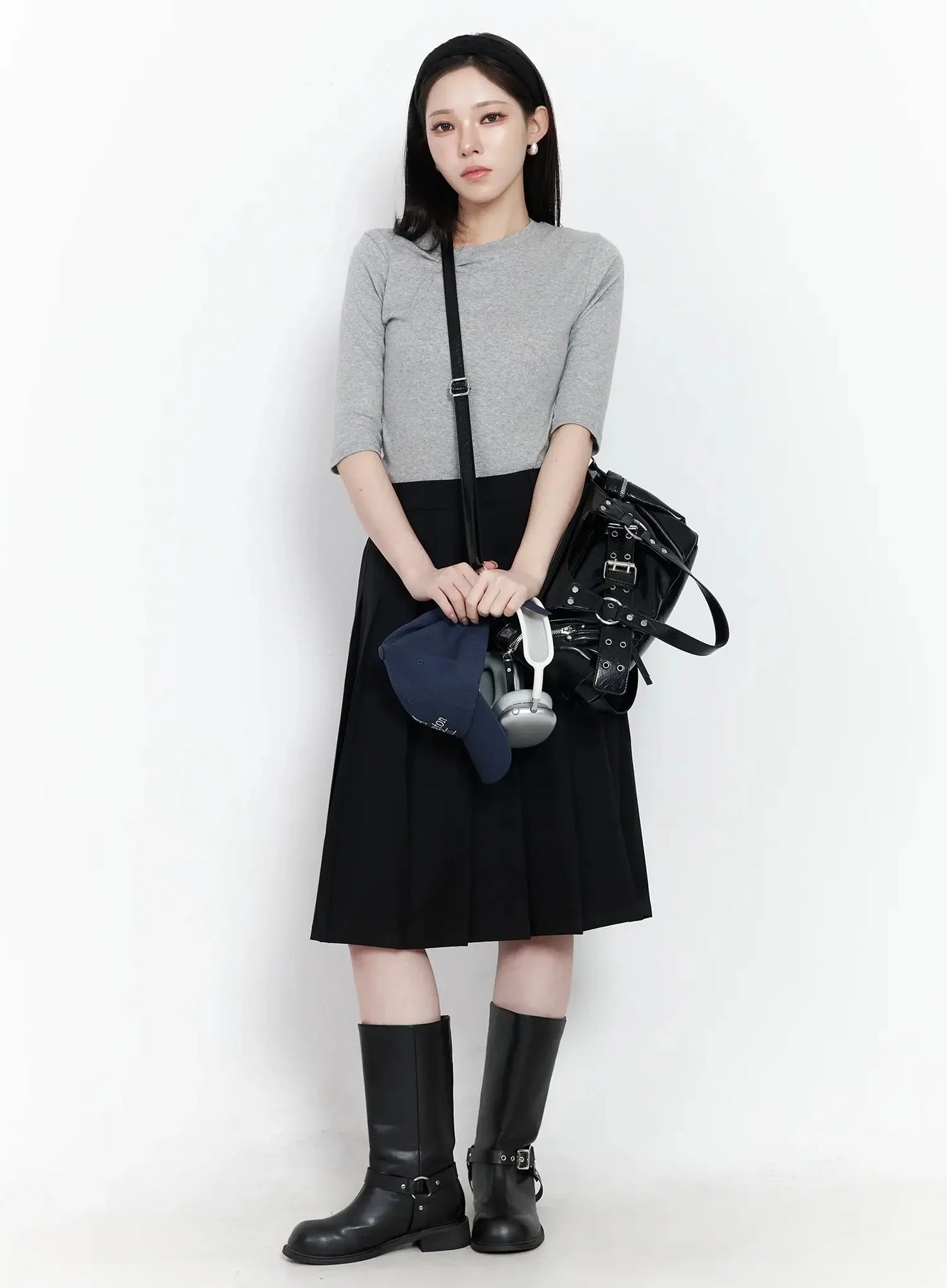 Basic Mid-Length Long Sleeve Top IF502