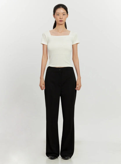 Classic Square-Neck Top IL528