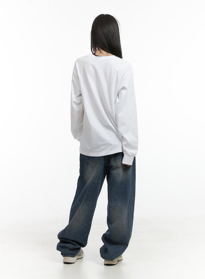Basic Loose Fit Long Sleeve Tee CO410