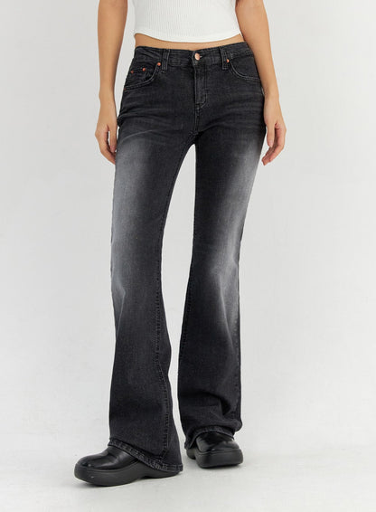 Bootcut Washed Jeans CO325