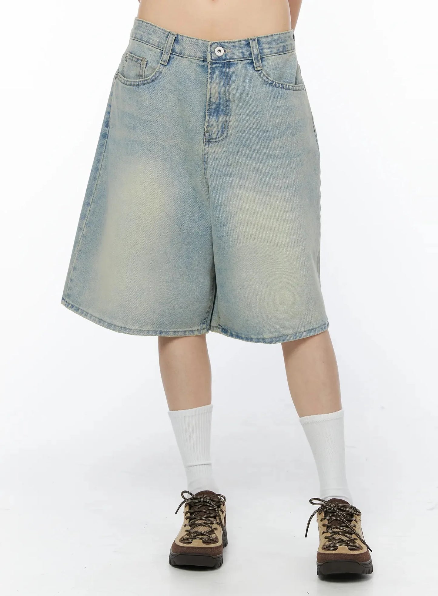 Ali Casual Washed Bermuda Shorts IY525