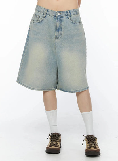 Ali Casual Washed Bermuda Shorts IY525