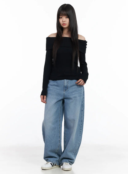 Ariyah High-Waist Baggy Jeans CM512