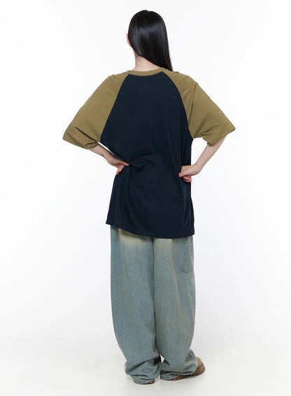 Casual Loose Fit Graphic Tee CU519
