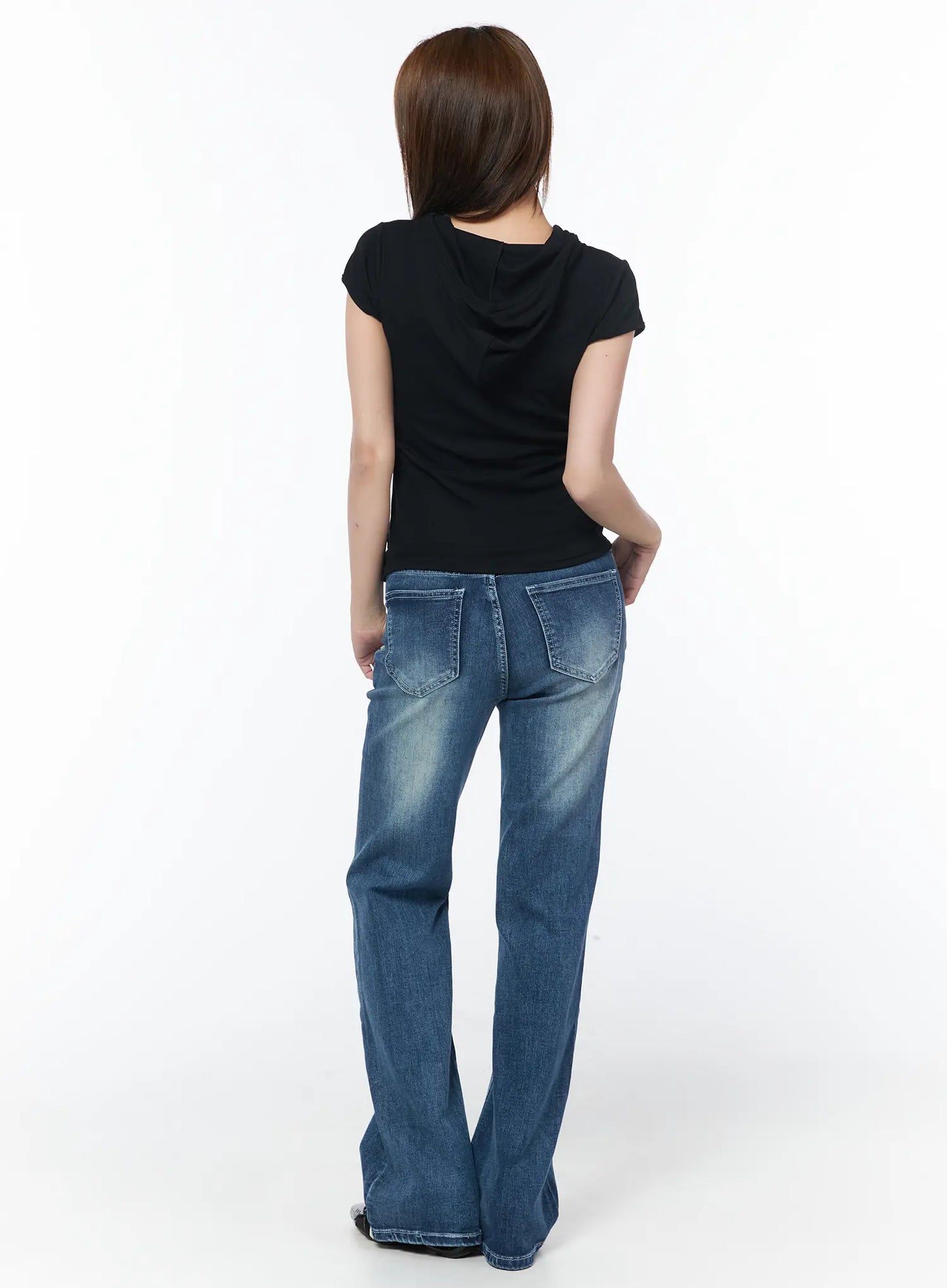 Casual Snap-Button Hooded Tee CY529