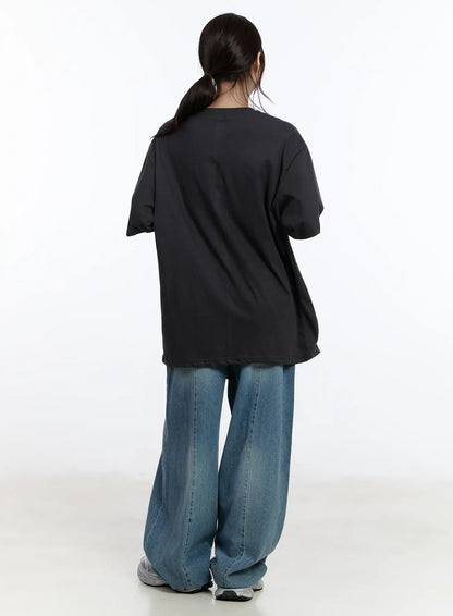 Clar Washed Wide Leg Jeans CA503