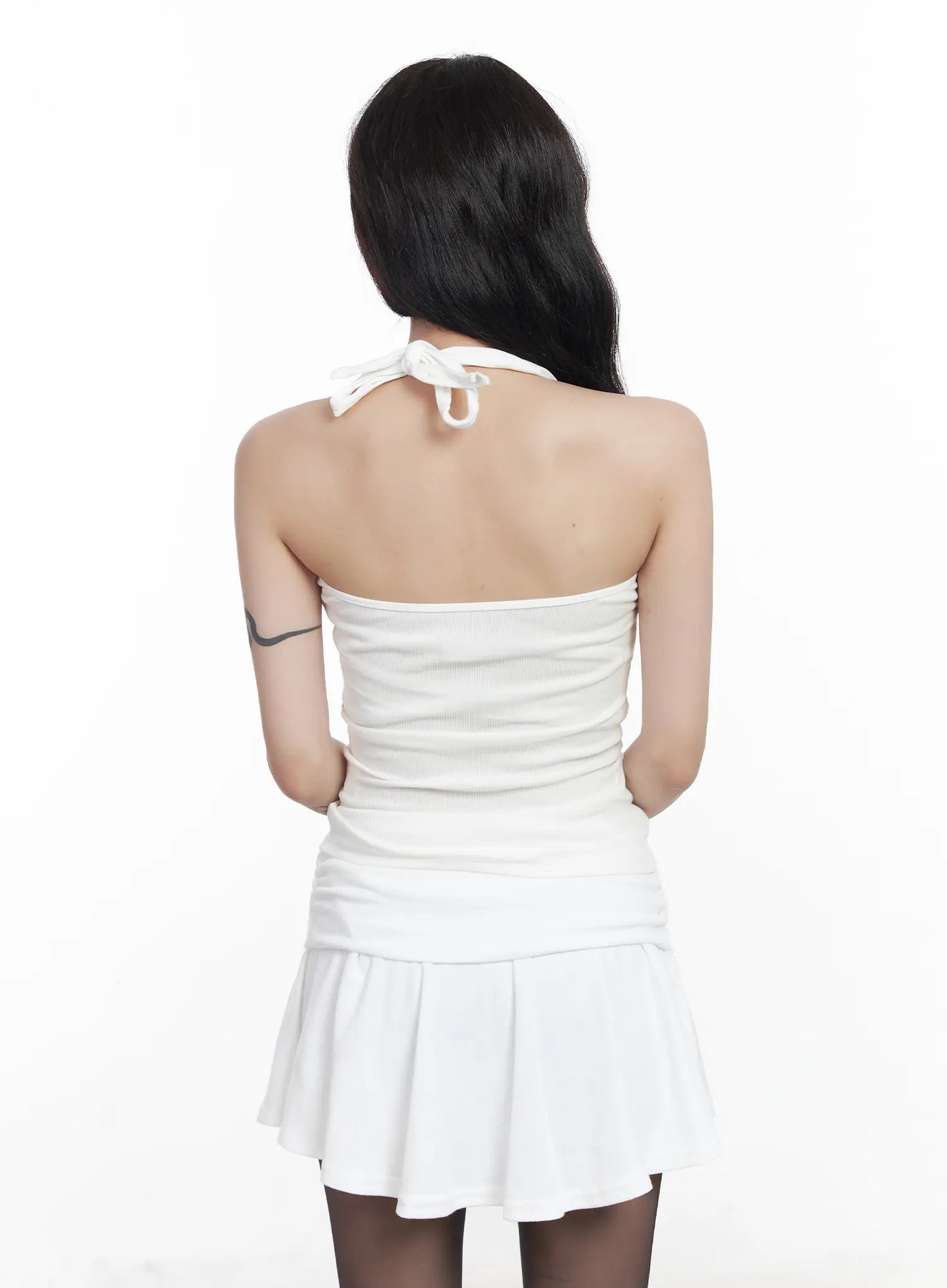 Basic Halter Neck Sleeveless Top CJ527