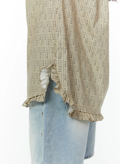 Bohemian Ruffle Sleeveless Top CY515