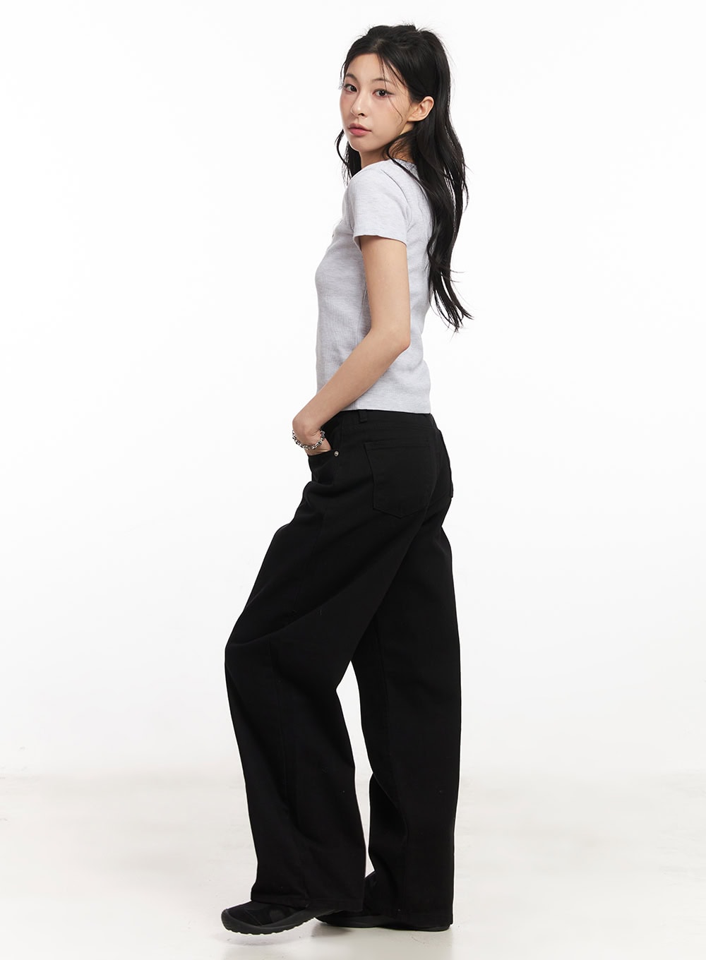Classic Cotton Wide-Leg Pants CA516