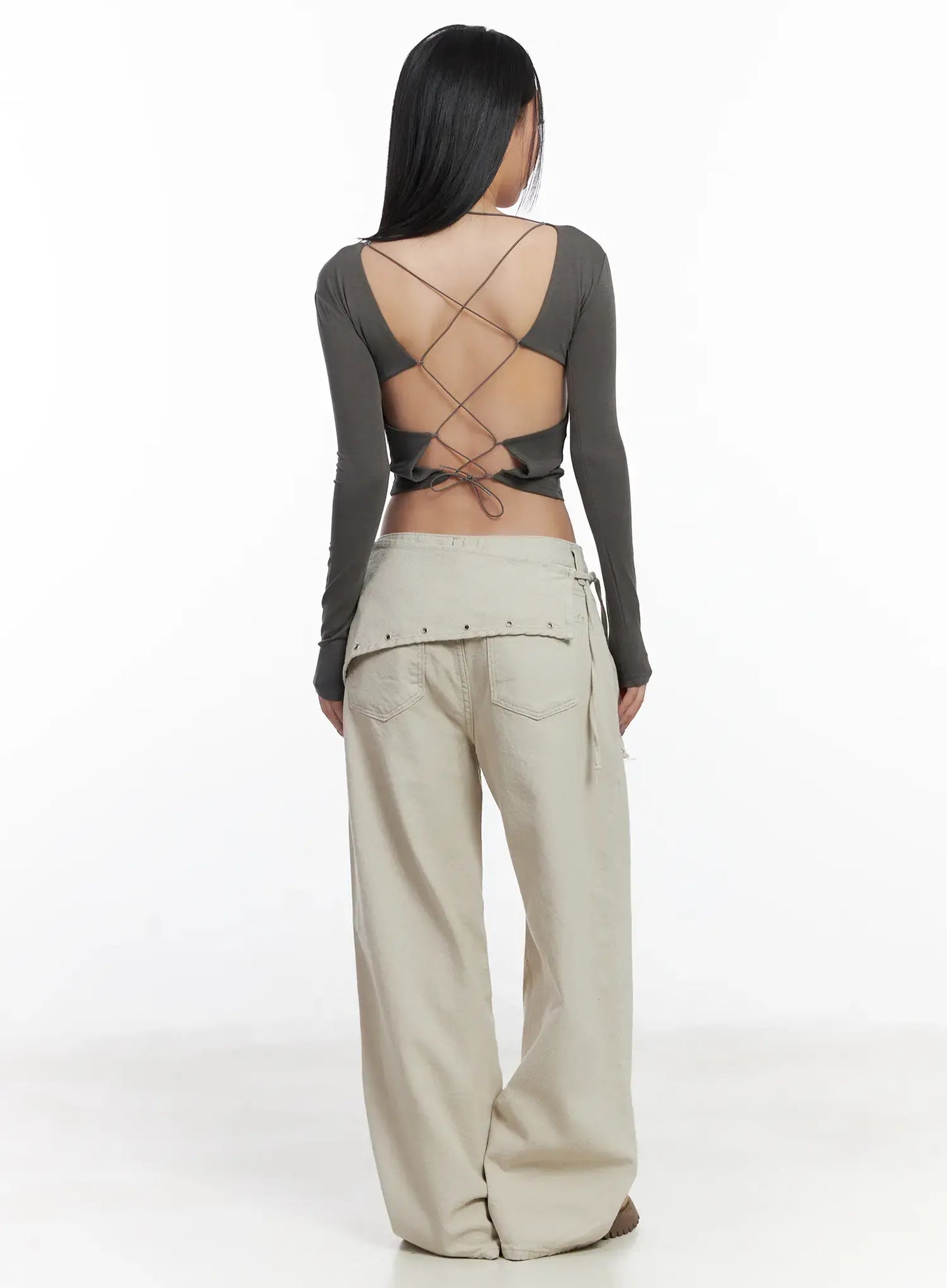 Backless Corset Crop Top CJ530