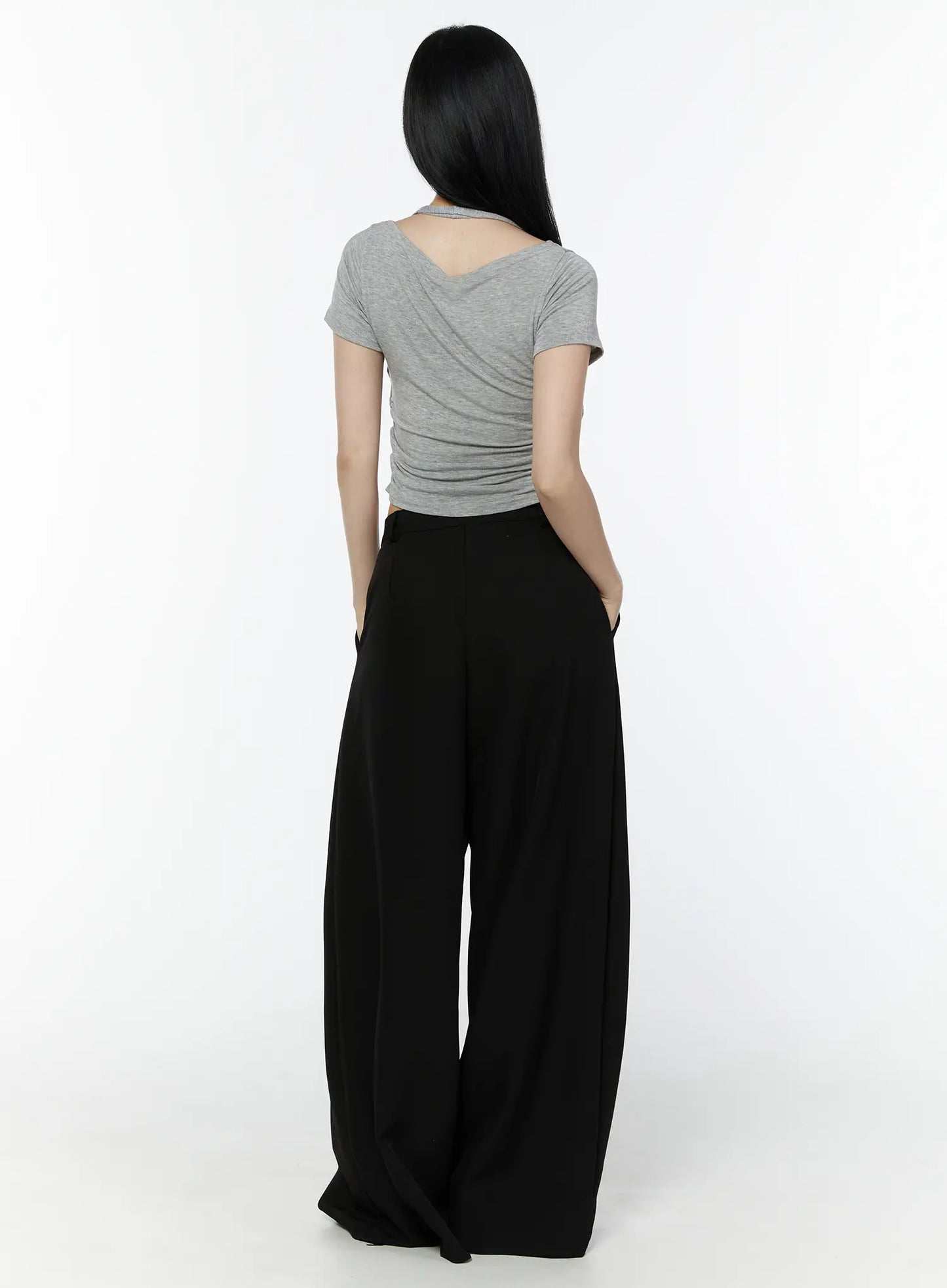 Basic Wide-Leg Slacks IU503