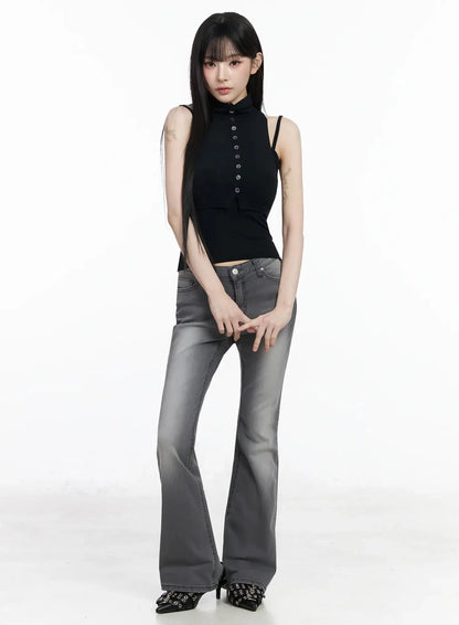 Button-Up Tank and Cardigan Duo IY511