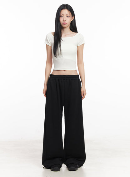Boatneck Cropped Tee IY516