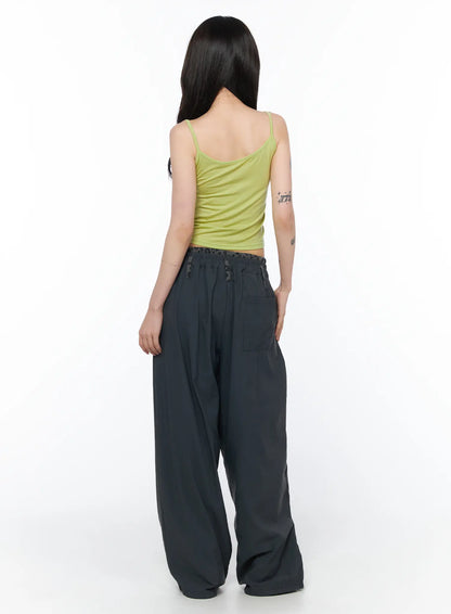 Classic Buttoned Cami Tank CA527
