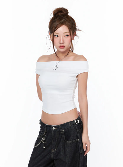 Basic Off-Shoulder Top CA515