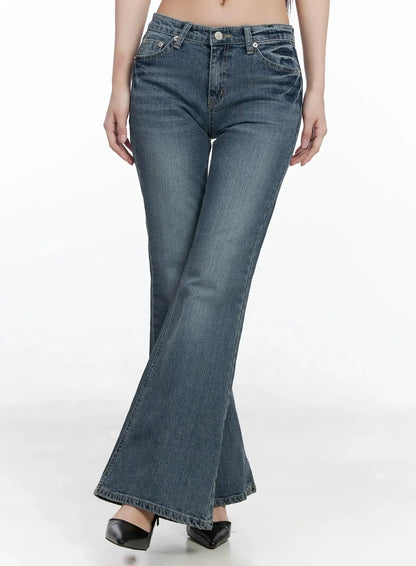 Amaris Low-Rise Bootcut Flared Jeans IM503
