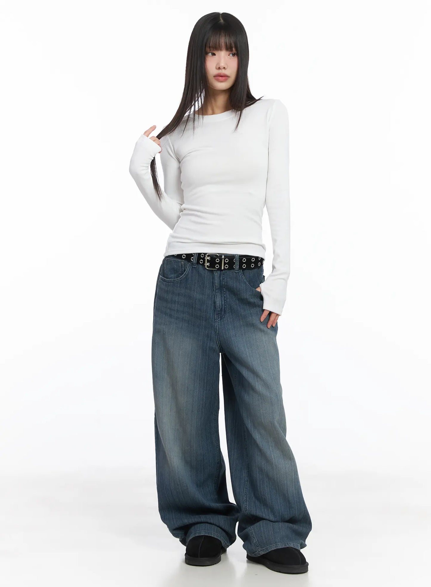 Basic Fleece Long Sleeve Tee CJ501